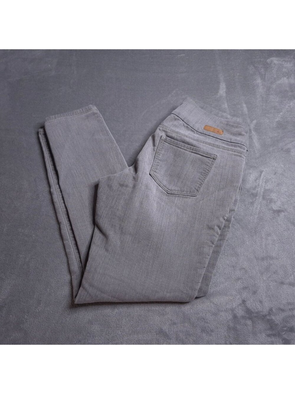 Jag Jeans Womens Skinny Jeans 8 High Rise Pull On Gray Denim Stretch